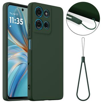 Motorola Moto G75 Liquid Silicone Case - MagSafe Compatible - Dark Green