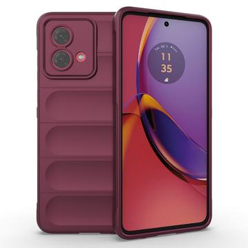 Motorola Moto G84 Rugged Series TPU Case - Wine Red