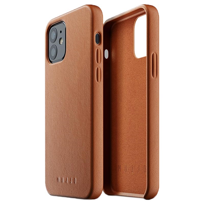 Mujjo Premium Full Leather iPhone 12/12 Pro Case - Tan