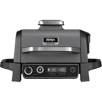 Ninja OG701EU Woodfire Electric BBQ Grill & Smoker - Grey / Black