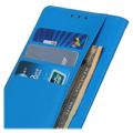 Nokia C2 2nd Edition Wallet Case with Magnetic Closure - Blue