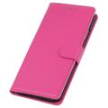 Nokia C21 Plus Wallet Case with Magnetic Closure - Hot Pink