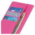 Nokia C21 Plus Wallet Case with Magnetic Closure - Hot Pink