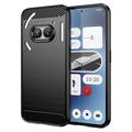 Nothing Phone (2a)/(2a) Plus Brushed TPU Case - Carbon Fiber - Black