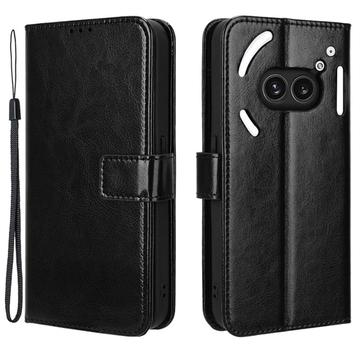 Nothing Phone (2a) Wallet Case with Magnetic Closure - Black