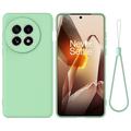 OnePlus Ace 5/5 Pro/13R Liquid Silicone Case with Hand Strap - Green