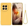 OnePlus Ace 5/5 Pro/13R Liquid Silicone Case with Hand Strap - Yellow