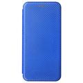 OnePlus Nord 2T Flip Case - Carbon Fiber - Blue
