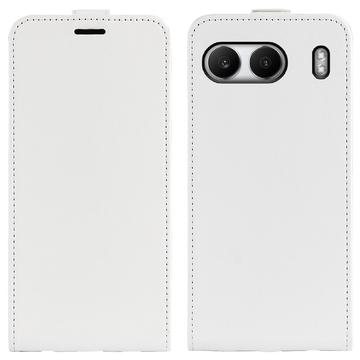 OnePlus Nord 4 Vertical Flip Case with Card Slot - White