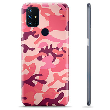 OnePlus Nord N10 5G TPU Case - Pink Camouflage