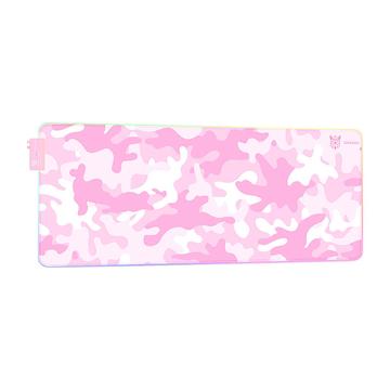 Onikuma MP005 RGB Gaming Mousepad - Pink / White