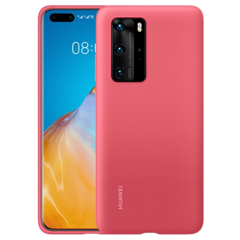 Download Huawei P40 Pro Silicone Case 51993805 - Berry Red