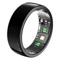 PX01 Sleep & Health Tracking Smart Ring with Charging Base - Size: 10/19.8cm - Black