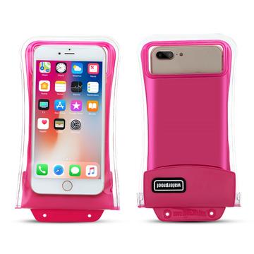 Pouch-Style Universal IPX8 Waterproof Case - 7" - Hot Pink