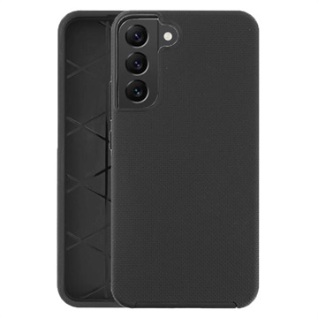 Prio Double Shell Samsung Galaxy S22 5G Hybrid Case - Black