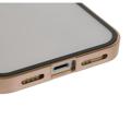 iPhone 14 Max Magnetic Case with Tempered Glass - Gold