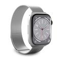 Apple Watch Series 10/9/8/SE (2022)/7/SE/6/5/4/3/2/1 Puro Milanese Strap - 42mm/41mm/40mm/38mm - Silver