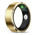 R5 Aluminum Alloy Smart Ring with Charging Case - Size: 8/18.2mm - Gold