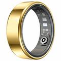 R99 Fitness & Wellness Smart Ring with Charging Case - Size: 10/19.9mm - Gold