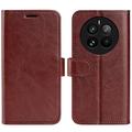 Realme 12 Pro/12 Pro+ Wallet Case with Magnetic Closure - Brown