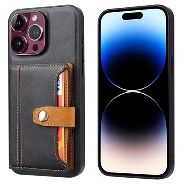 iPhone 15 Pro Max Retro Style Case with Wallet