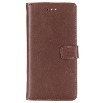 Huawei P9 Retro Wallet Case - Coffee