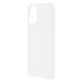 Motorola Moto G22 Rubberized Plastic Case - White