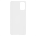 Motorola Moto G22 Rubberized Plastic Case - White