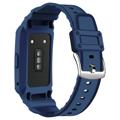 Rugged TPU Case with Strap - Honor Band 6, Huawei Band 6, Band 7 - Blue