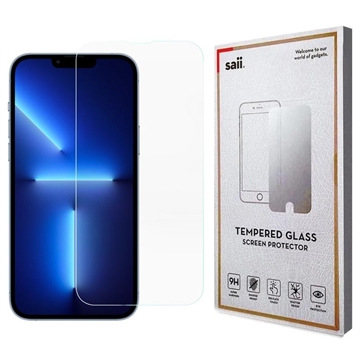 Saii 3D Premium iPhone 13/13 Pro Tempered Glass Screen Protector - 2 Pcs.