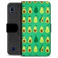 Samsung Galaxy A10 Premium Wallet Case - Avocado Pattern