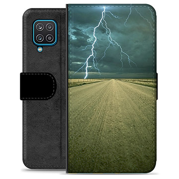 Samsung Galaxy A12 Premium Wallet Case - Storm