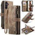 Samsung Galaxy A15 Caseme C30 Multifunctional Wallet Case - Brown