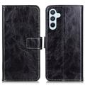 Samsung Galaxy A15 Wallet Case with Magnetic Closure - Black