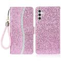 Samsung Galaxy A16 Stylish Glitter Wallet Case