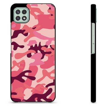 Samsung Galaxy A22 5G Protective Cover - Pink Camouflage