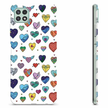 Samsung Galaxy A22 5G TPU Case - Hearts