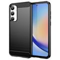 Samsung Galaxy A35 Brushed TPU Case - Carbon Fiber