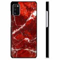 Samsung Galaxy A41 Protective Cover - Red Marble