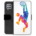 Samsung Galaxy A42 5G Premium Wallet Case - Slam Dunk