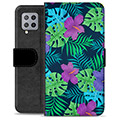 Samsung Galaxy A42 5G Premium Wallet Case - Tropical Flower