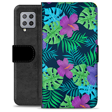 Samsung Galaxy A42 5G Premium Wallet Case - Tropical Flower