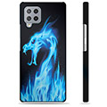 Samsung Galaxy A42 5G Protective Cover - Blue Fire Dragon