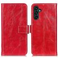 Samsung Galaxy A55 Wallet Case with Magnetic Closure - Red