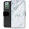 Samsung Galaxy Note20 Premium Wallet Case - Marble