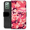 Samsung Galaxy Note20 Premium Wallet Case - Pink Camouflage