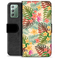 Samsung Galaxy Note20 Premium Wallet Case - Pink Flowers