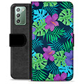 Samsung Galaxy Note20 Premium Wallet Case - Tropical Flower