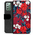 Samsung Galaxy Note20 Premium Wallet Case - Vintage Flowers