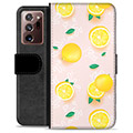 Samsung Galaxy Note20 Ultra Premium Wallet Case - Lemon Pattern